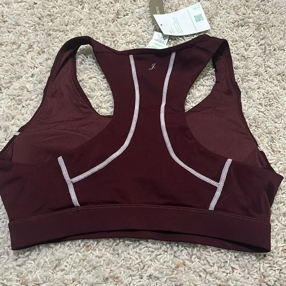 NWT-S-J.Crew SleekStretch zip-front sports bra - Picture 7 of 10